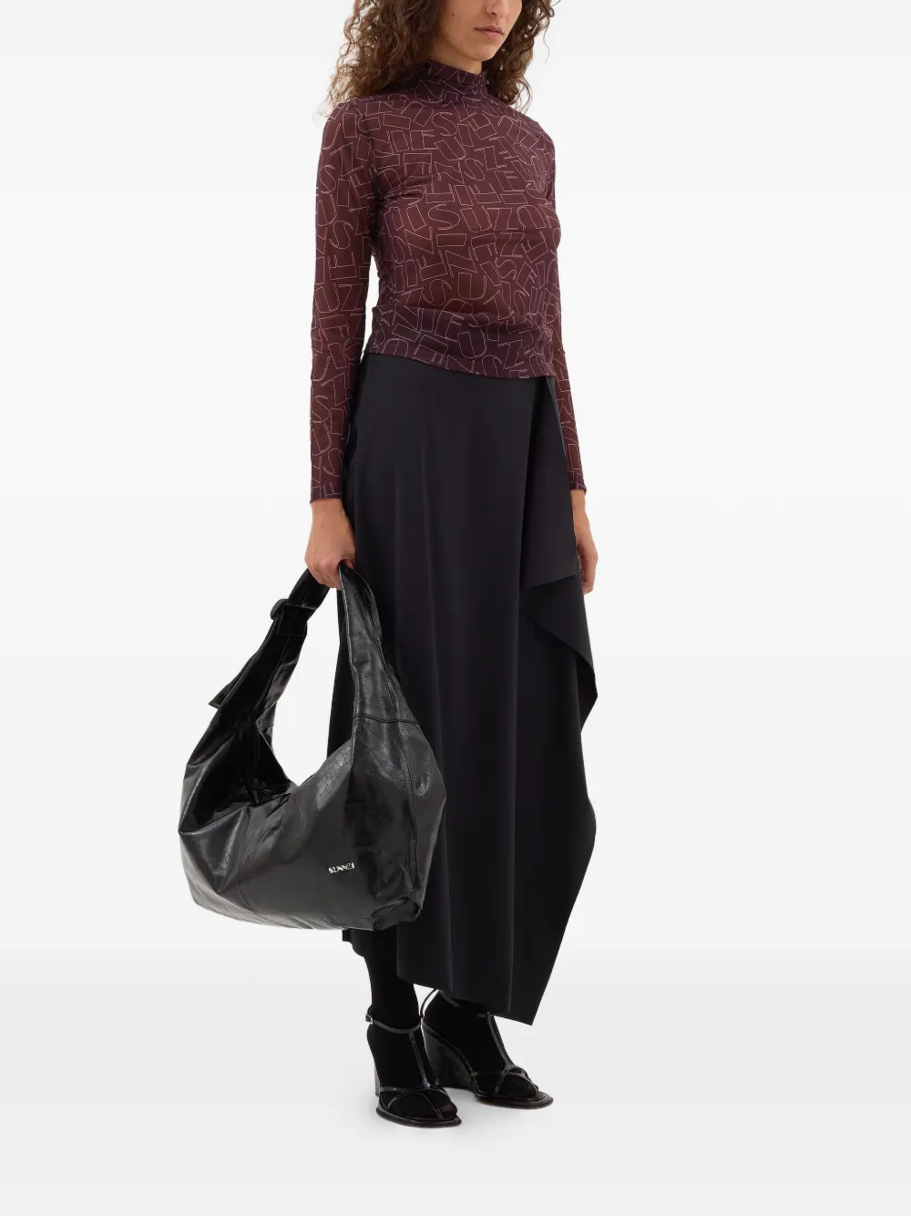 Sunnei high-neck print long-sleeve top | T-Shirts & Jersey Shirts | Image 2