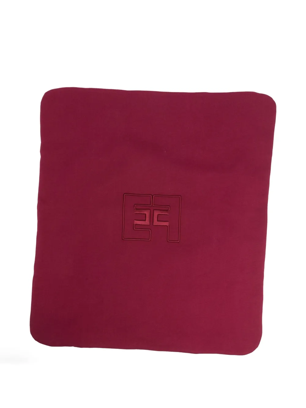 Elisabetta Franchi La Mia Bambina Logo-embroidered Blanket In Pink