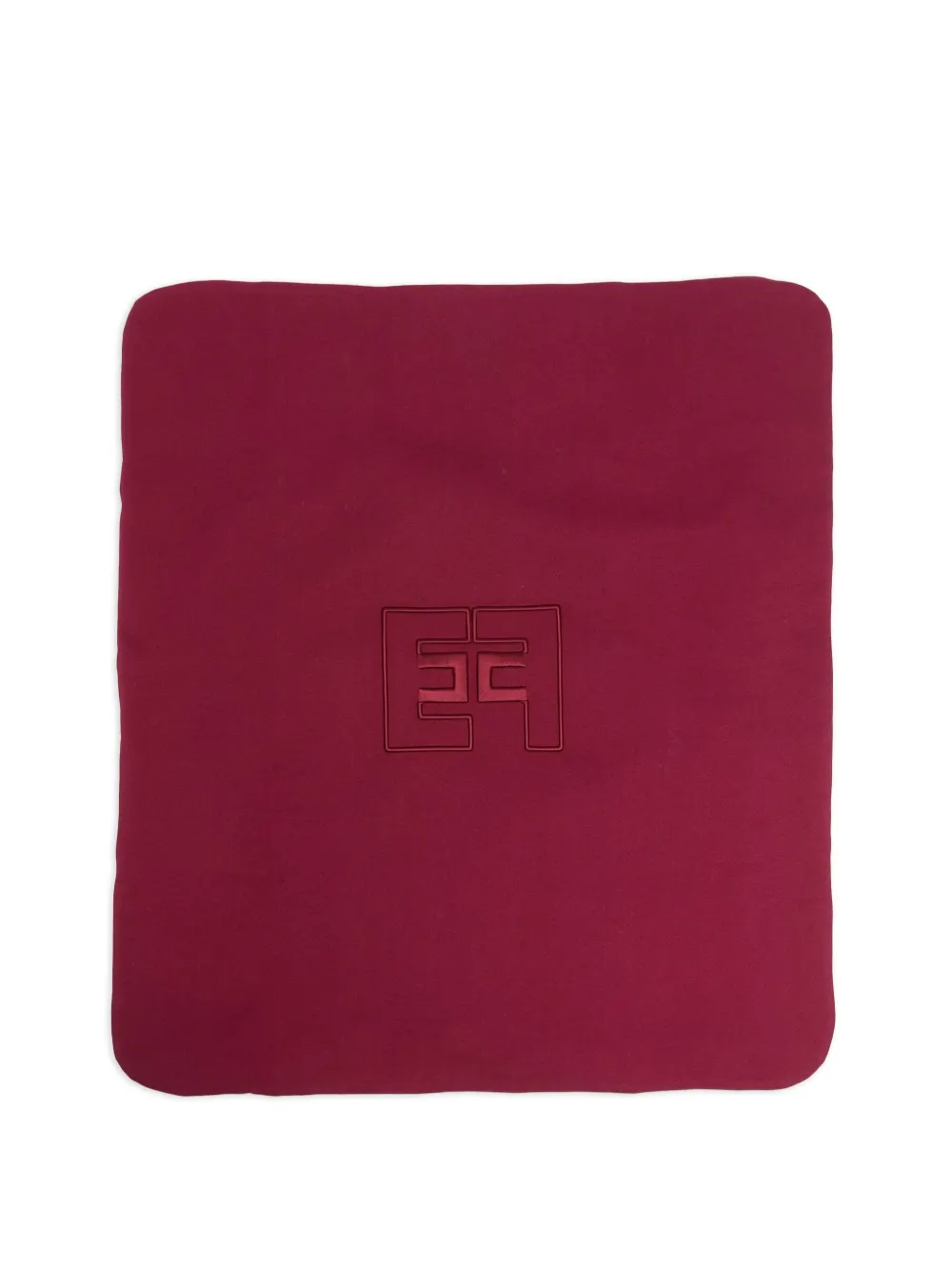 Elisabetta Franchi La Mia Bambina logo-embroidered blanket Roze