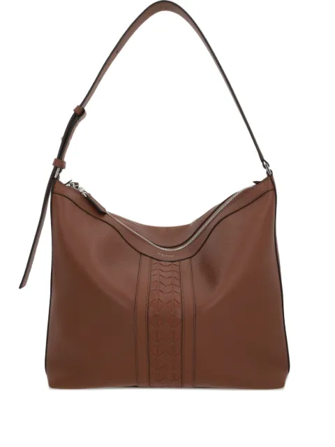Serapian woven-detail leather shoulder bag