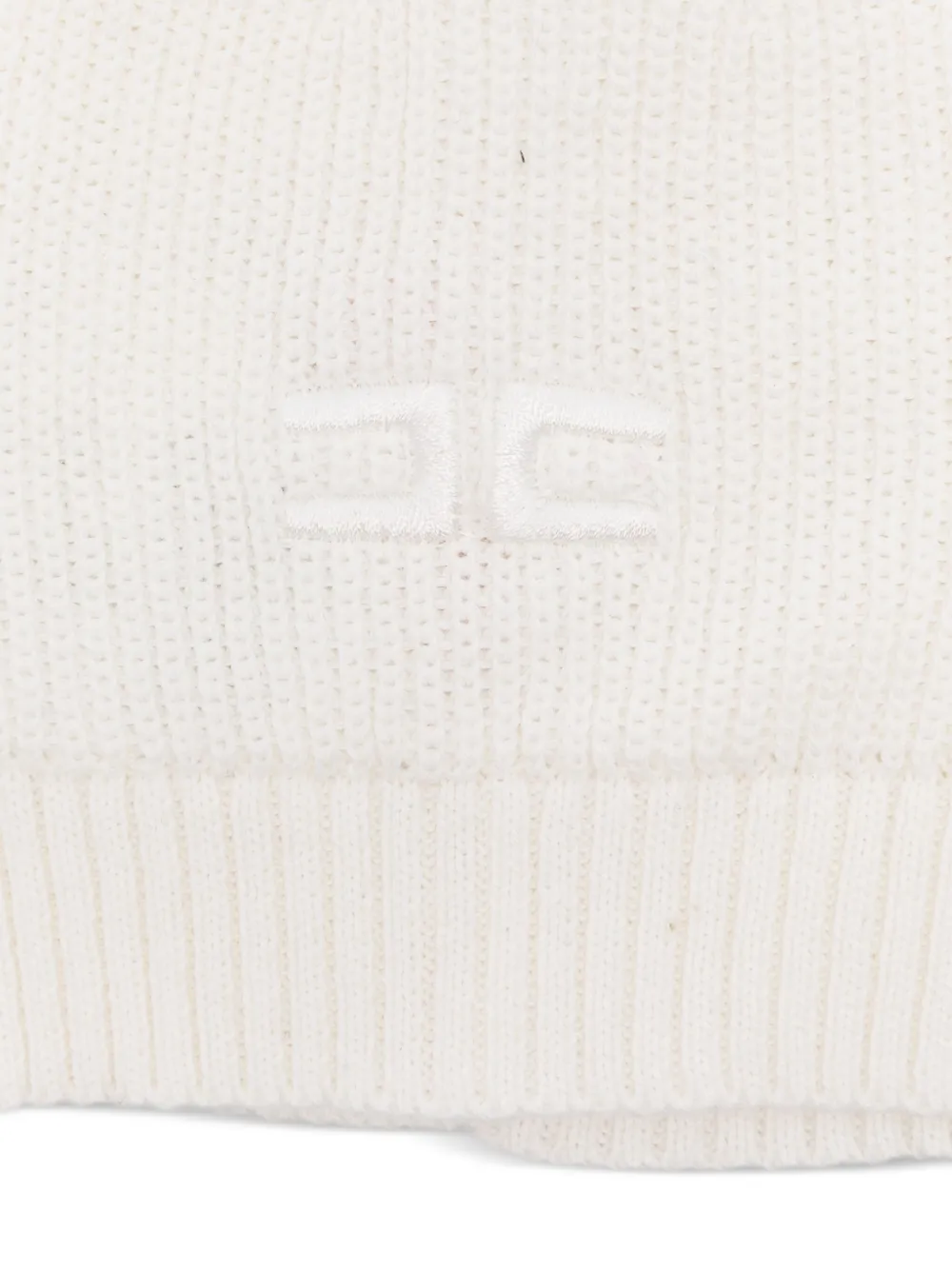 Elisabetta Franchi La Mia Bambina Muts met geborduurd logo - Wit