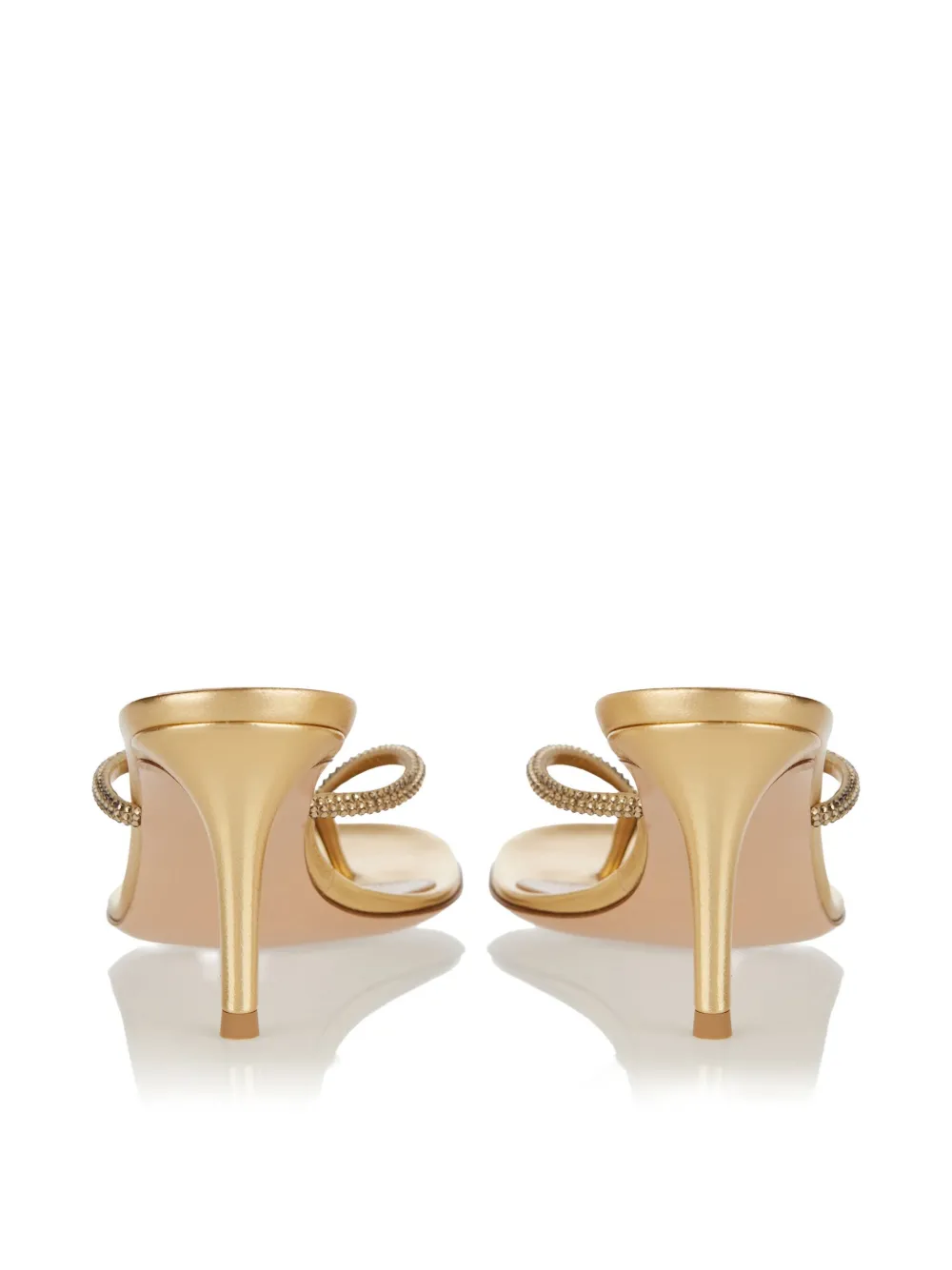 Gianvito Rossi crystal-embellished thong sandals Goud