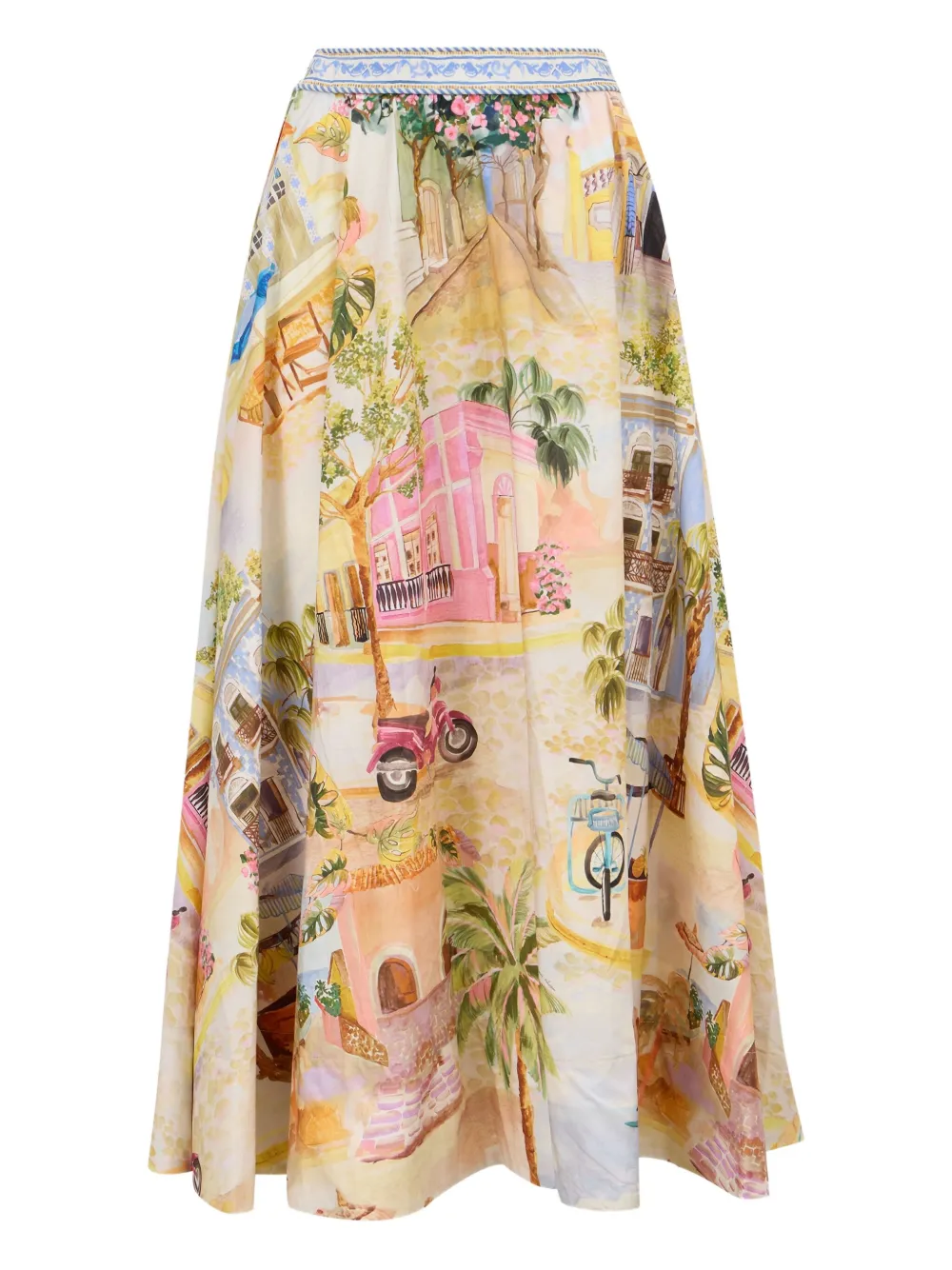 Farm Rio Aracati Printed Maxi Skirt