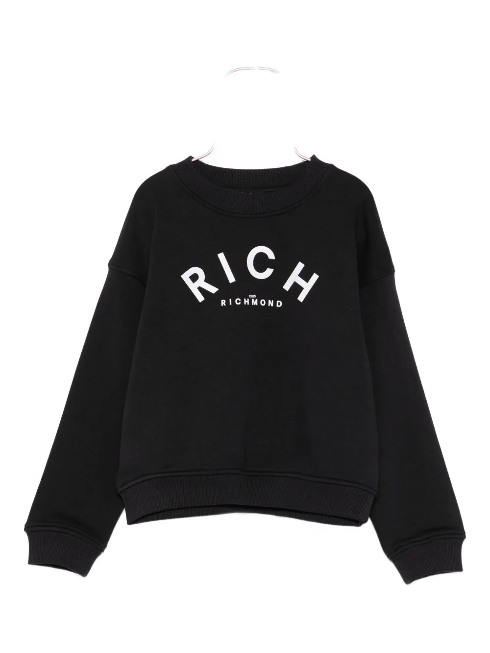 John Richmond Junior logo-print sweatshirt Zwart