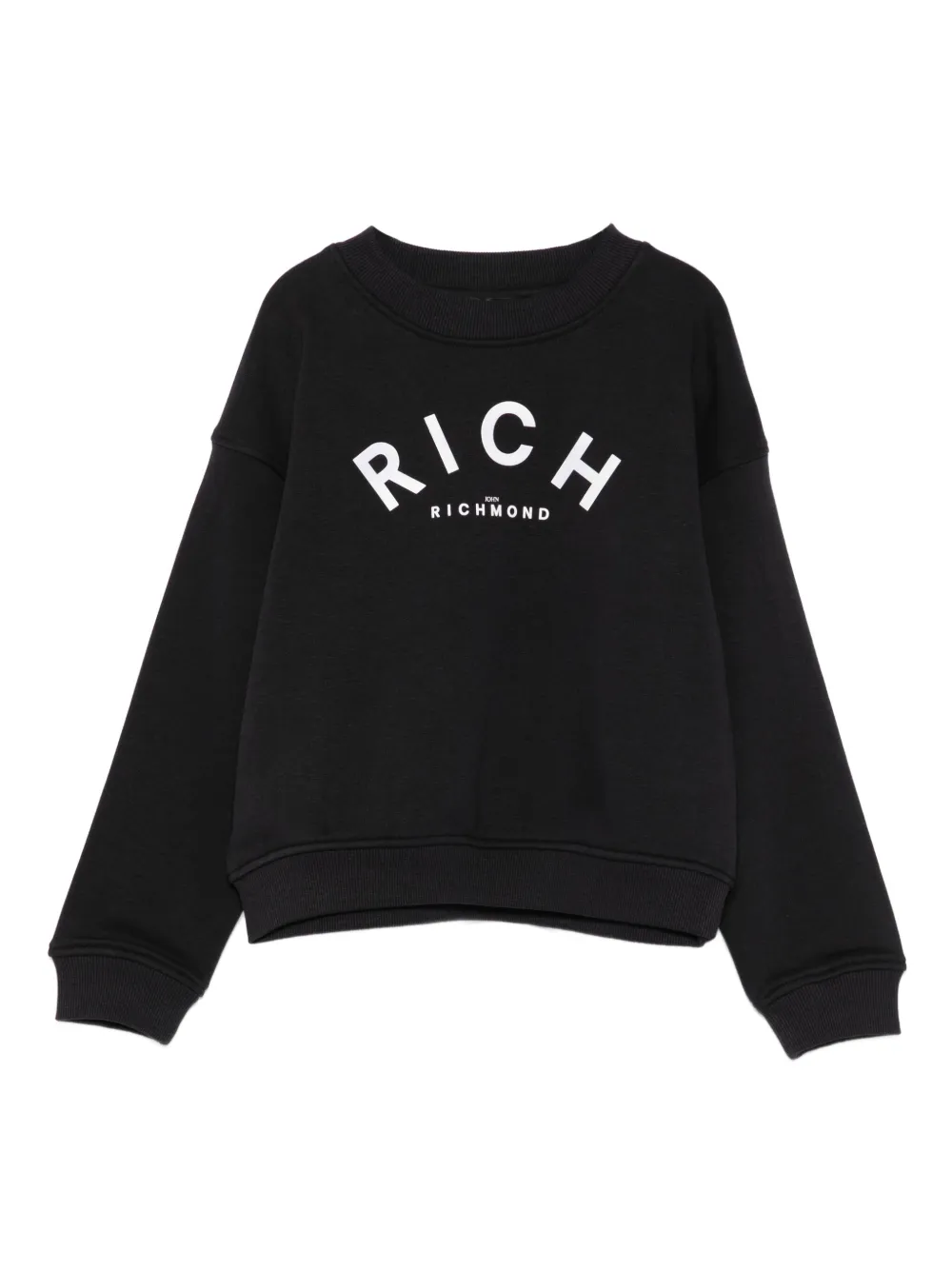 John Richmond Junior logo-print sweatshirt Zwart