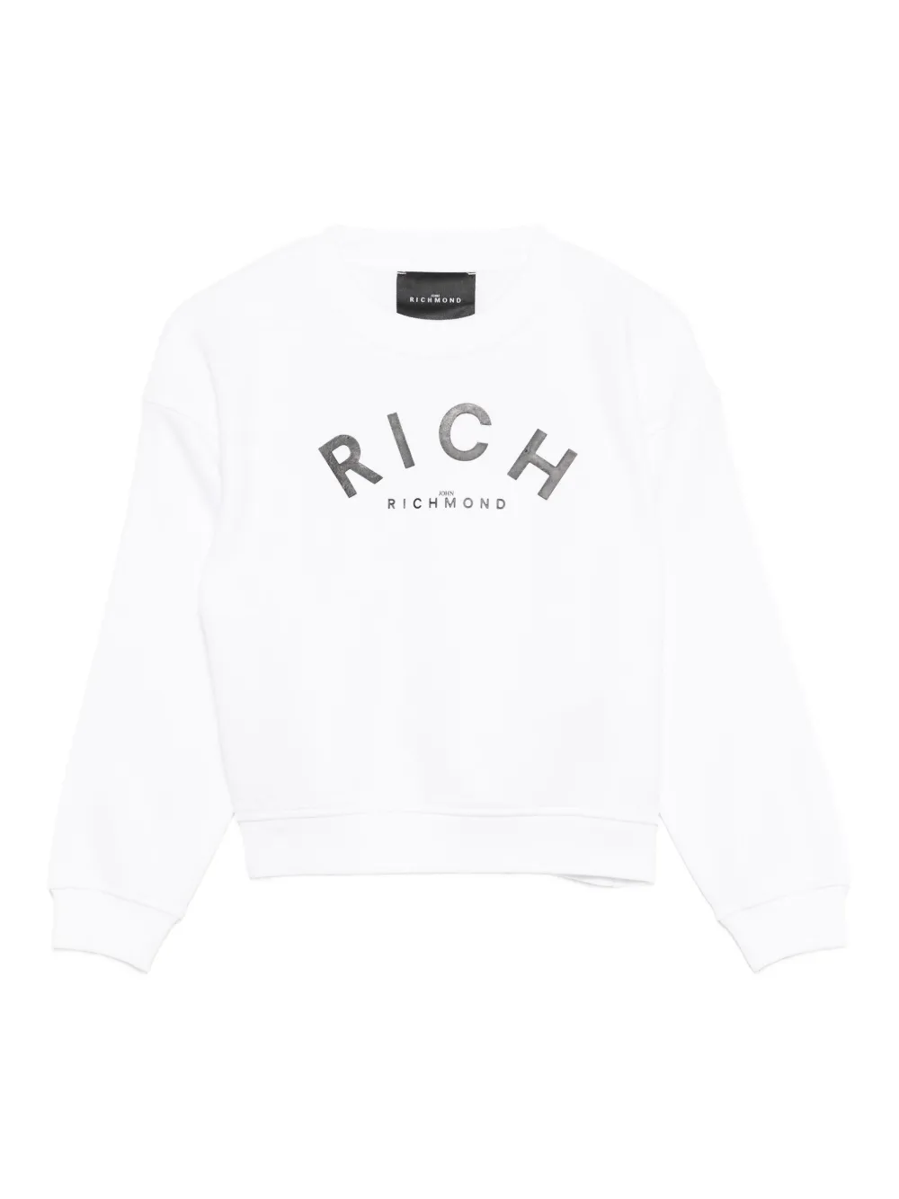 John Richmond Junior logo-print sweatshirt Wit
