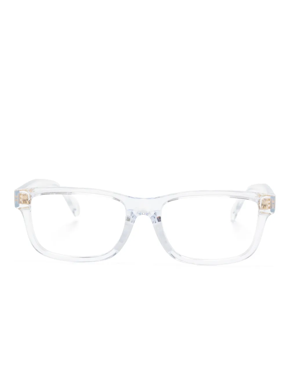 Versace Kids Bril met rechthoekig montuur Beige