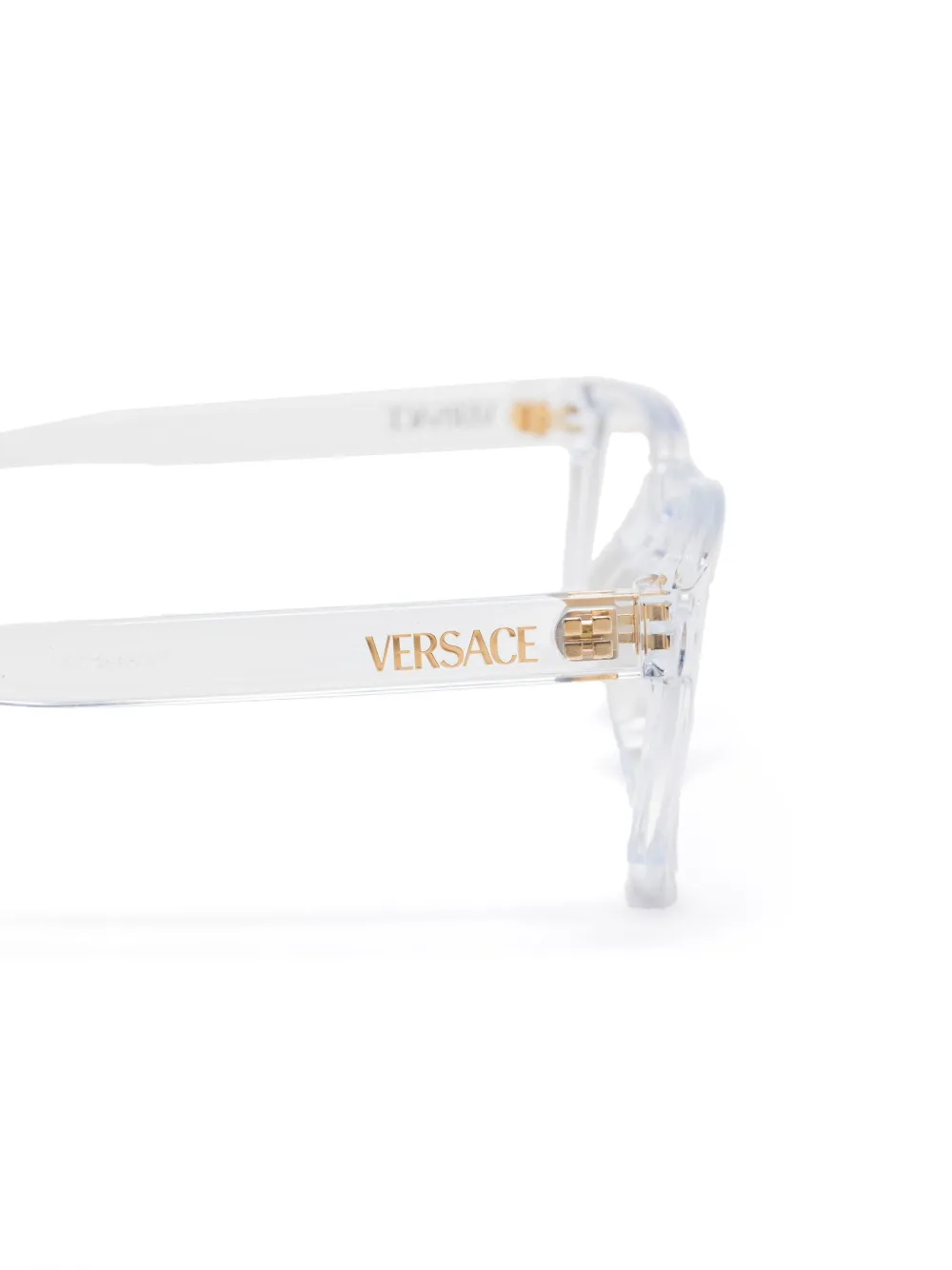 Versace Kids Bril met rechthoekig montuur Beige