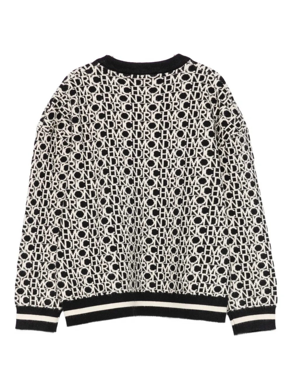 John Richmond Junior logo-pattern sweater Zwart