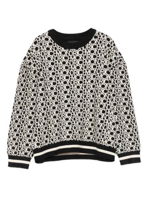 John Richmond Junior logo-pattern sweater