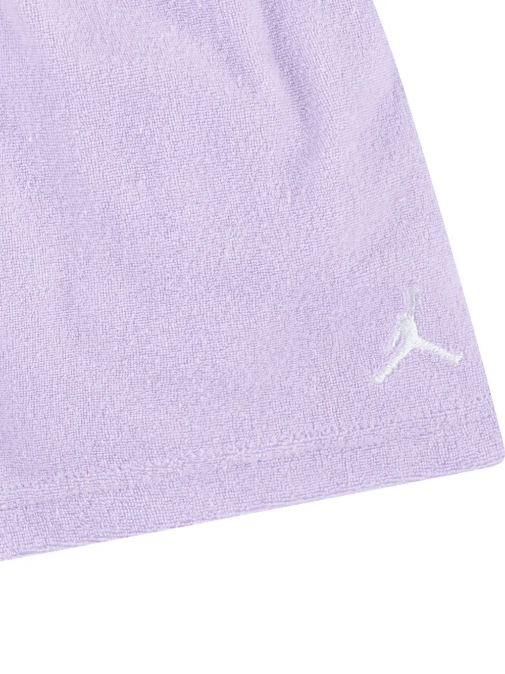 Jordan Kids Badstof shorts set met geborduurd logo Paars