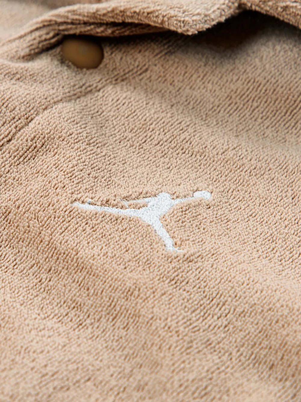 Jordan Kids Badstof shorts set met geborduurd logo Bruin
