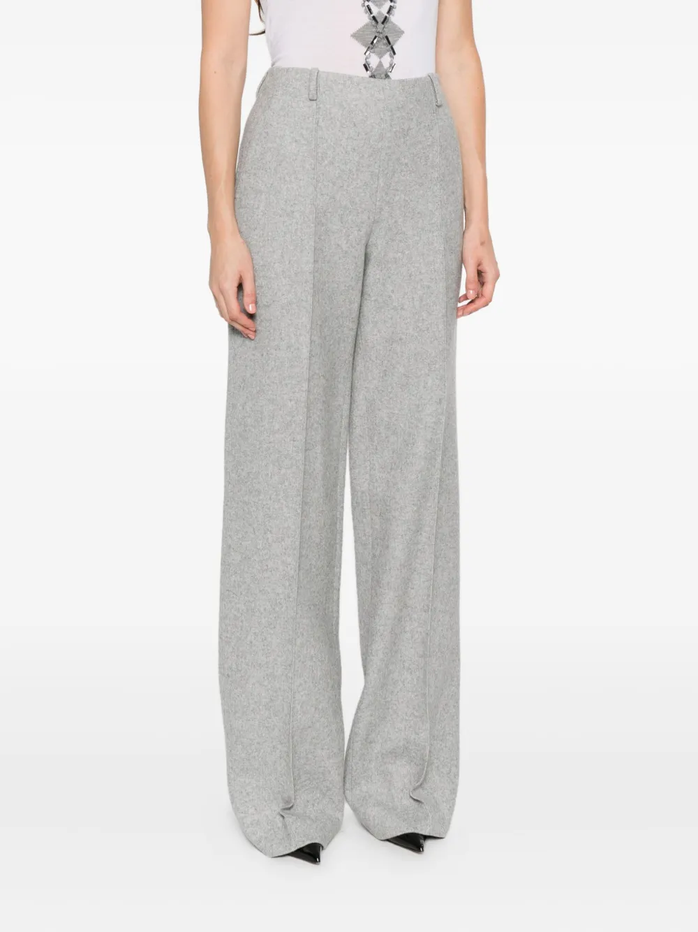 Ermanno Scervino ウールブレンド パンツ In Gray