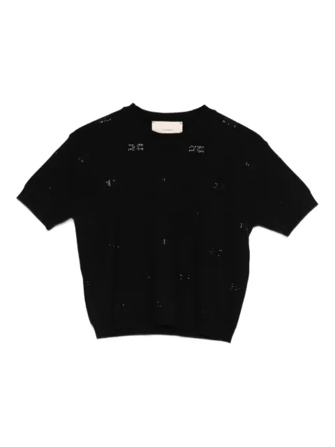Elisabetta Franchi Kids embellished short-sleeve top