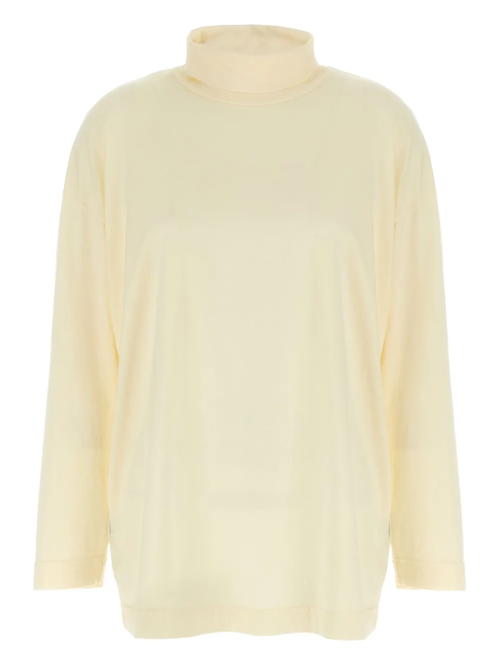 Haikure Ivy high-neck long-sleeves T-shirt Beige