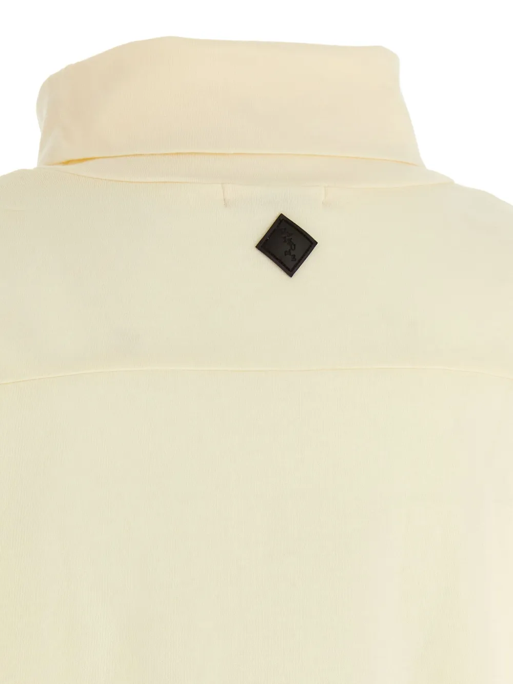 Haikure Ivy T-shirt met hoge hals en lange mouwen Beige