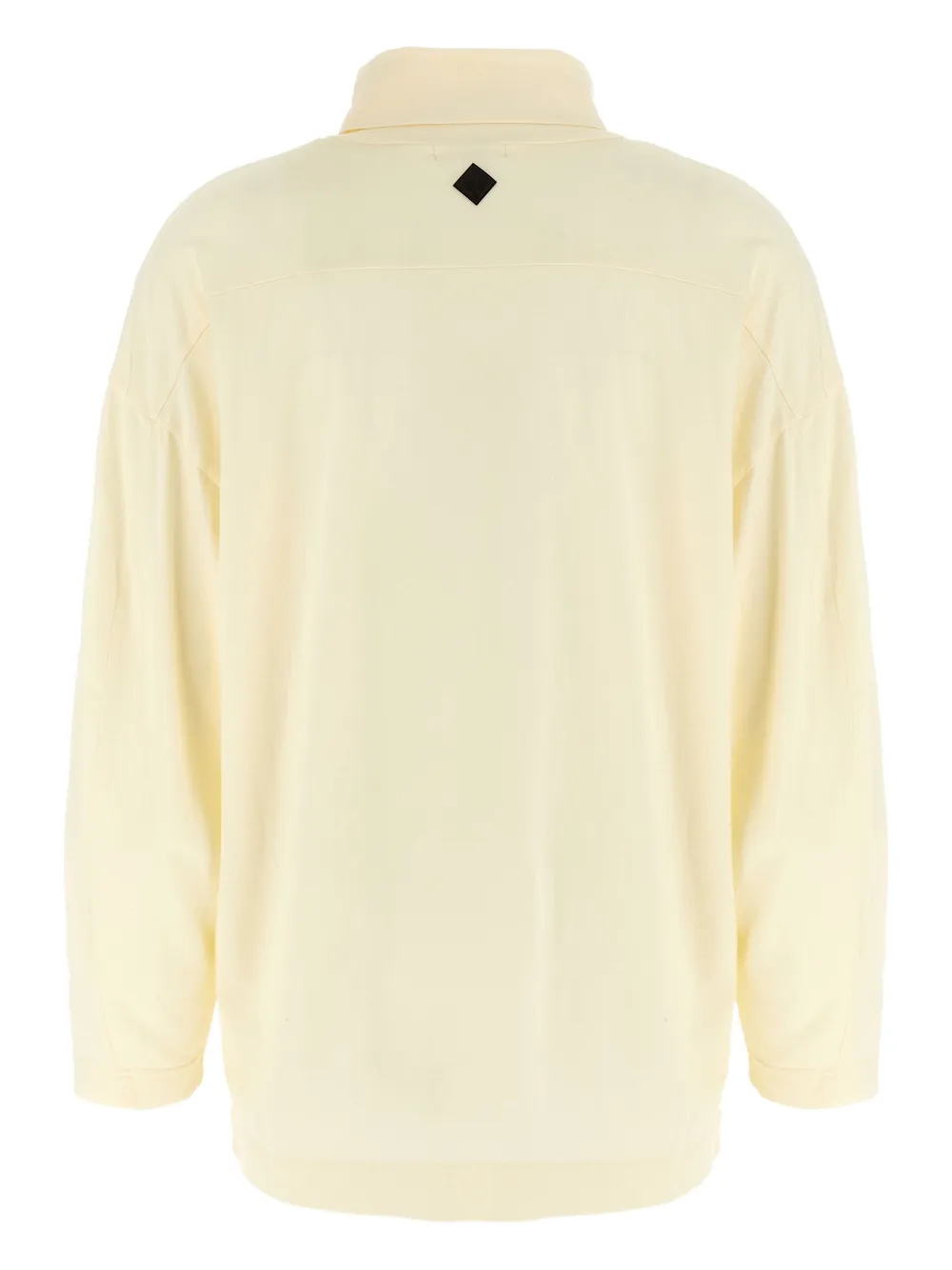 Haikure Ivy T-shirt met hoge hals en lange mouwen Beige