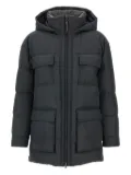 Brunello Cucinelli quilted padded pocket coat - Grey