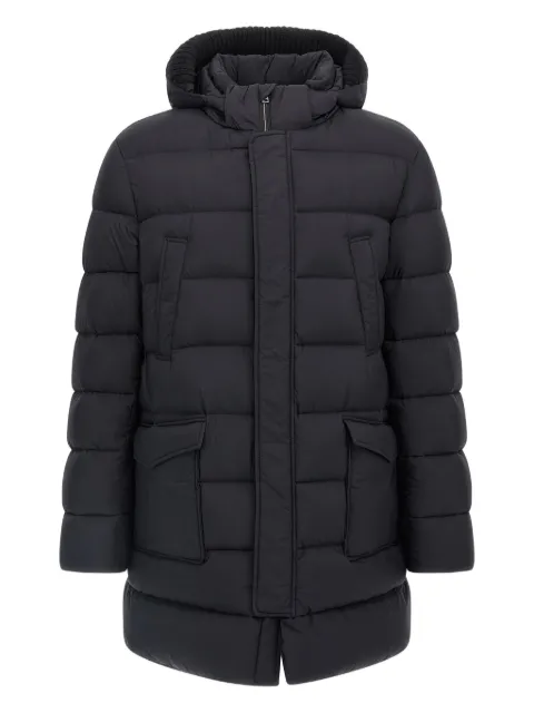 Herno quilted hooded parka coat