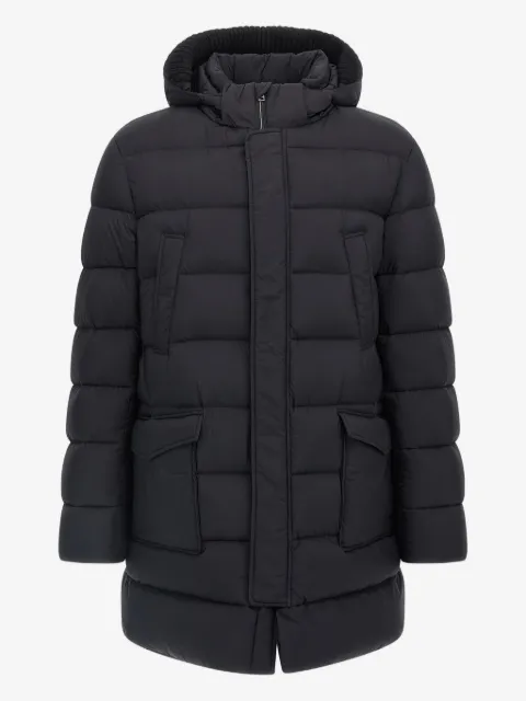 Herno quilted hooded parka coat