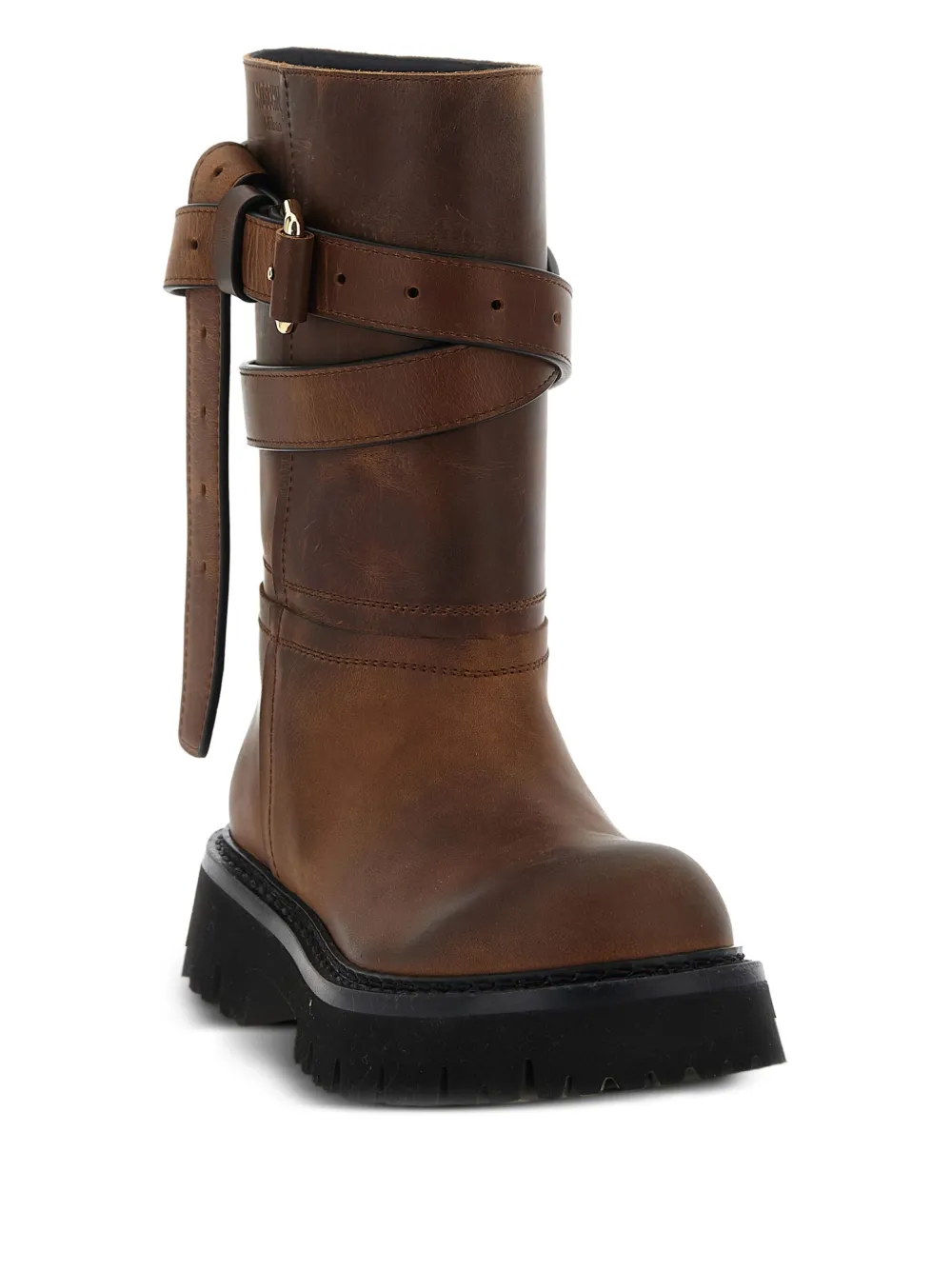 Moschino buckled leather boots | Biker Boots | Image 2