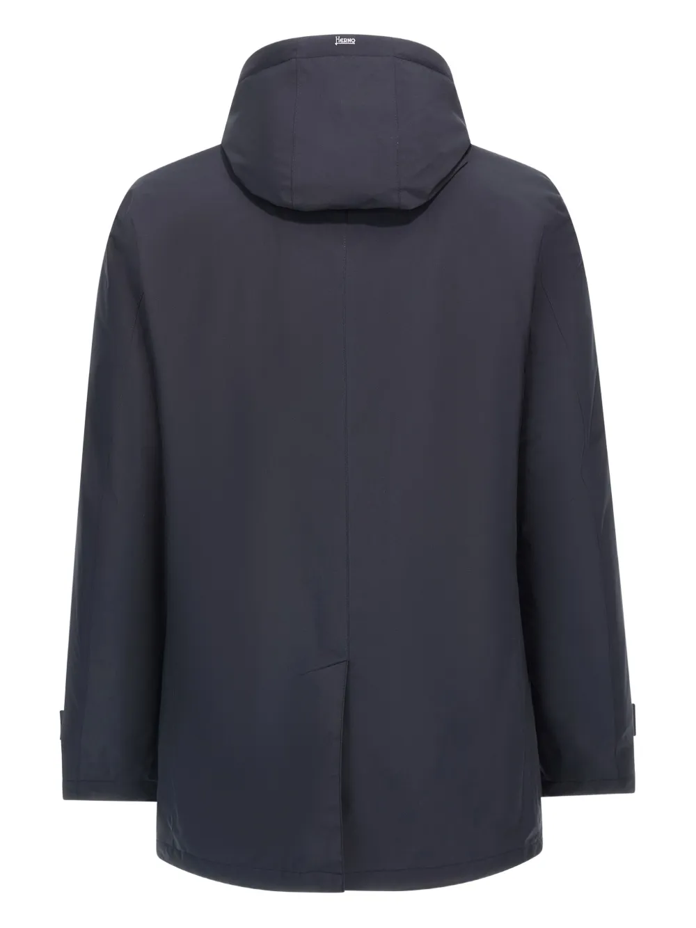 Herno detachable-hood parka coat Zwart