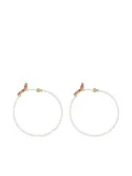 Y/Project faux-pearl hoop earrings - White