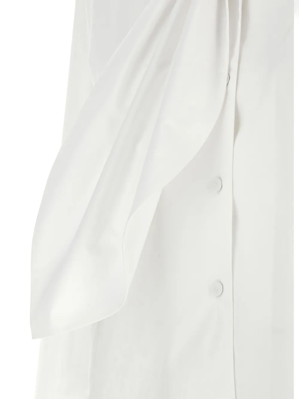 Alberta Ferretti lavallière-collar long-sleeves shirt Wit