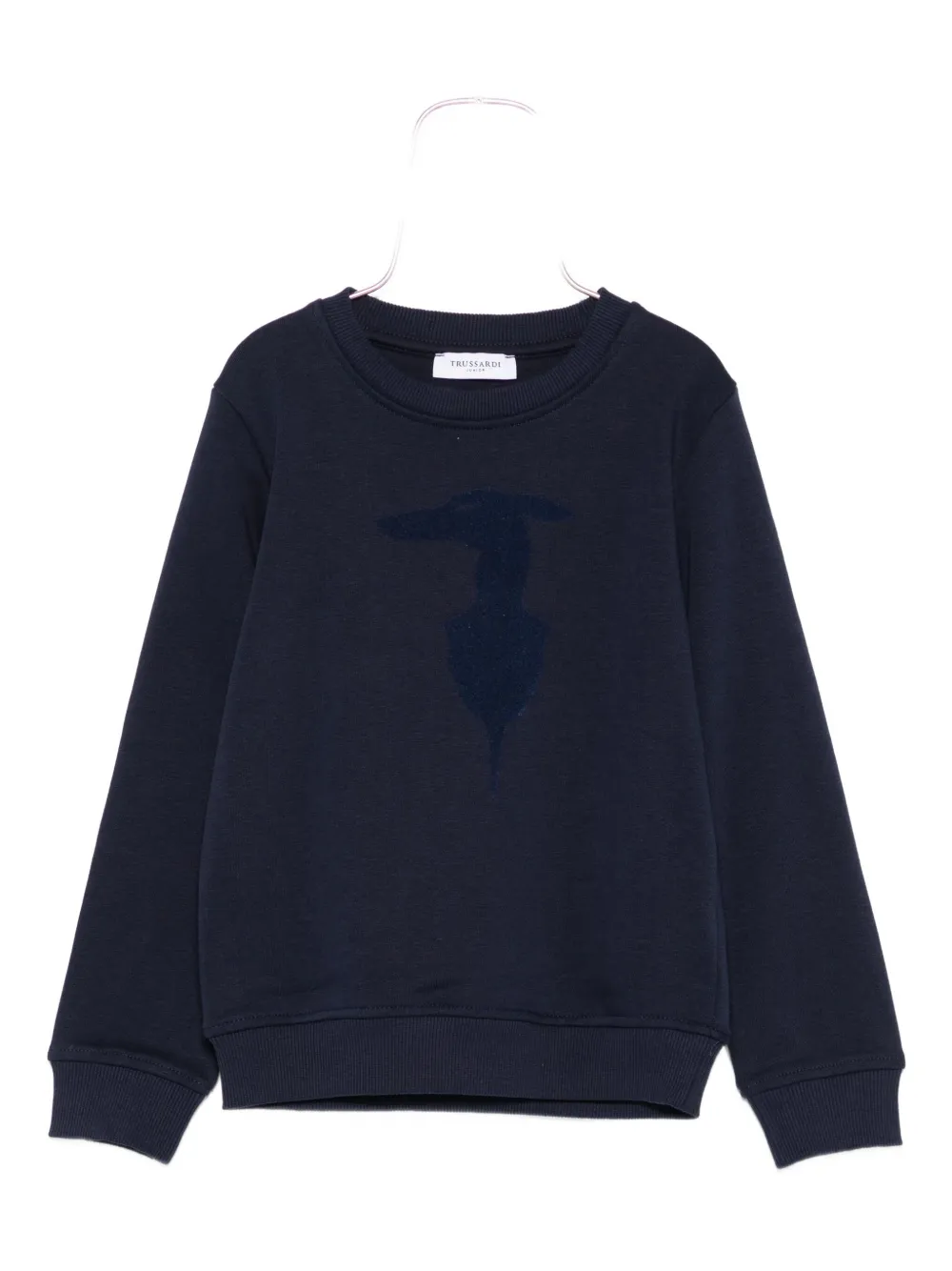 TRUSSARDI JUNIOR logo-print sweatshirt Blauw