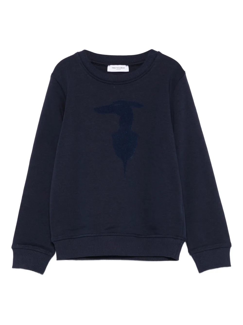 TRUSSARDI JUNIOR logo-print sweatshirt Blauw