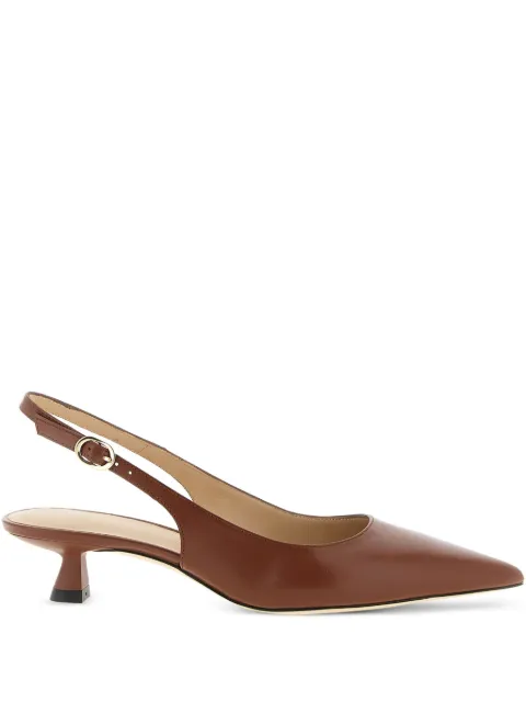 Stuart Weitzman 35mm Sculpt pointed-toe slingback pumps