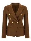 Tagliatore double-breasted peak-lapel blazer - Brown