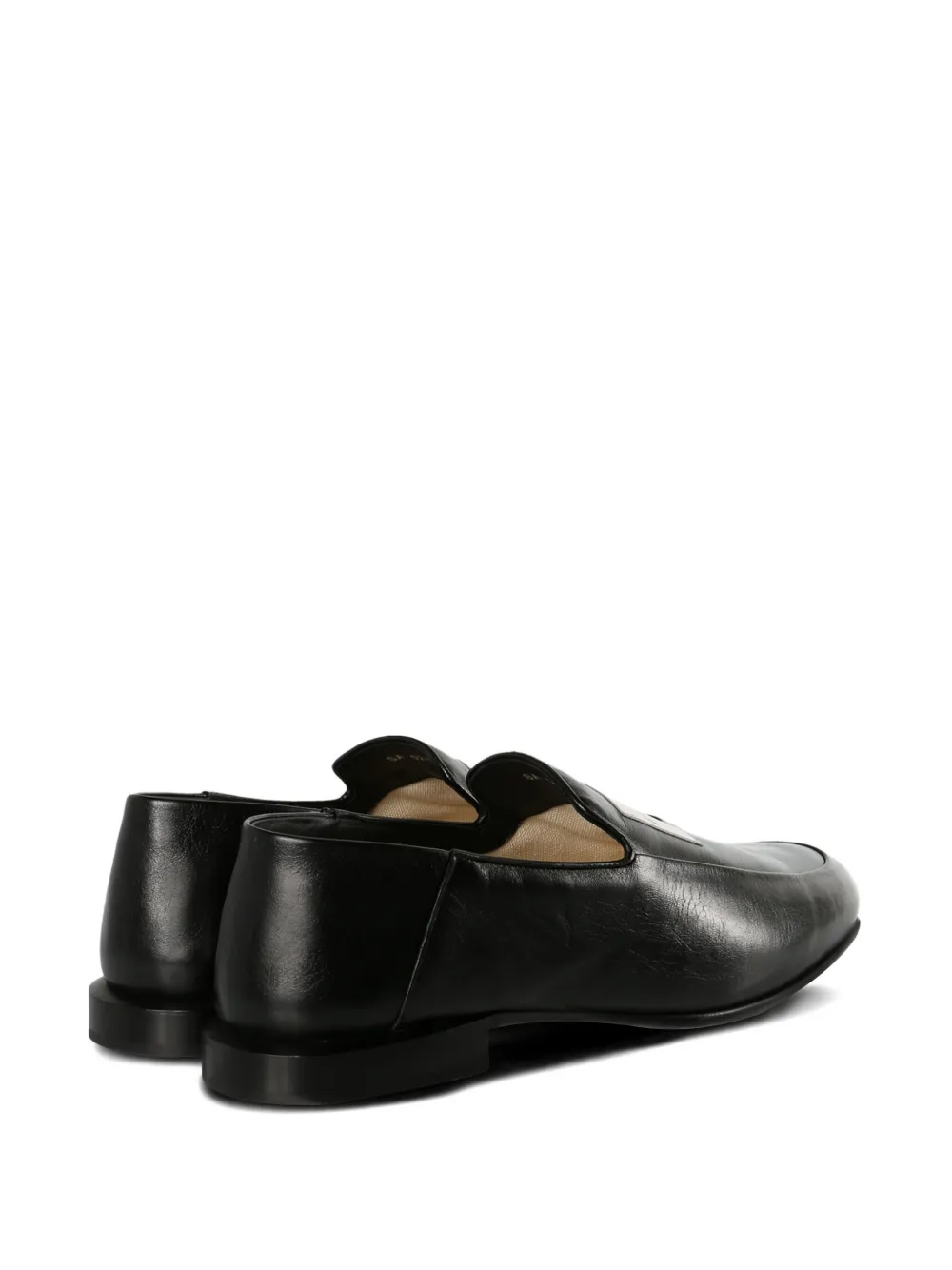 Givenchy logo-label leather loafers Black