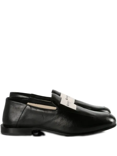 Givenchy logo-label leather loafers