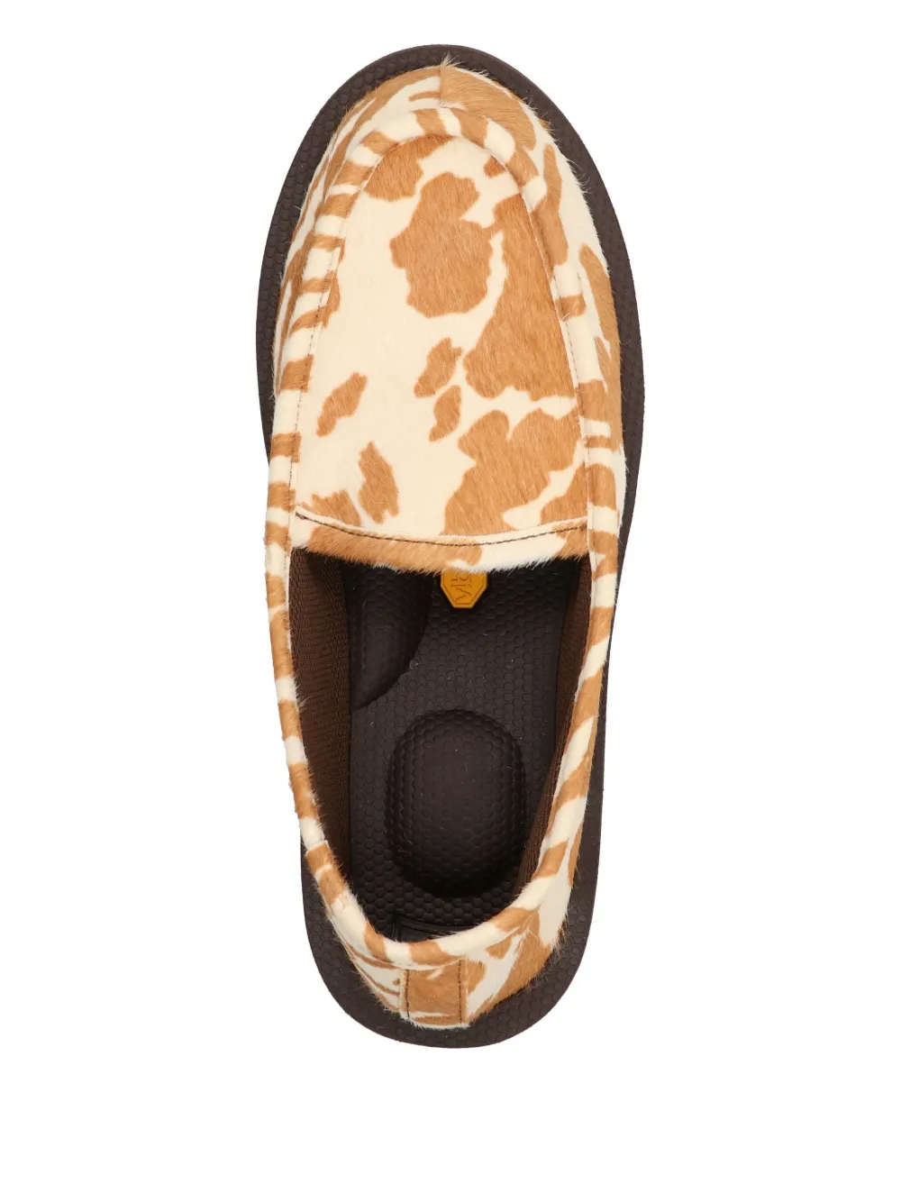 Suicoke VHL animal-print loafers Brown