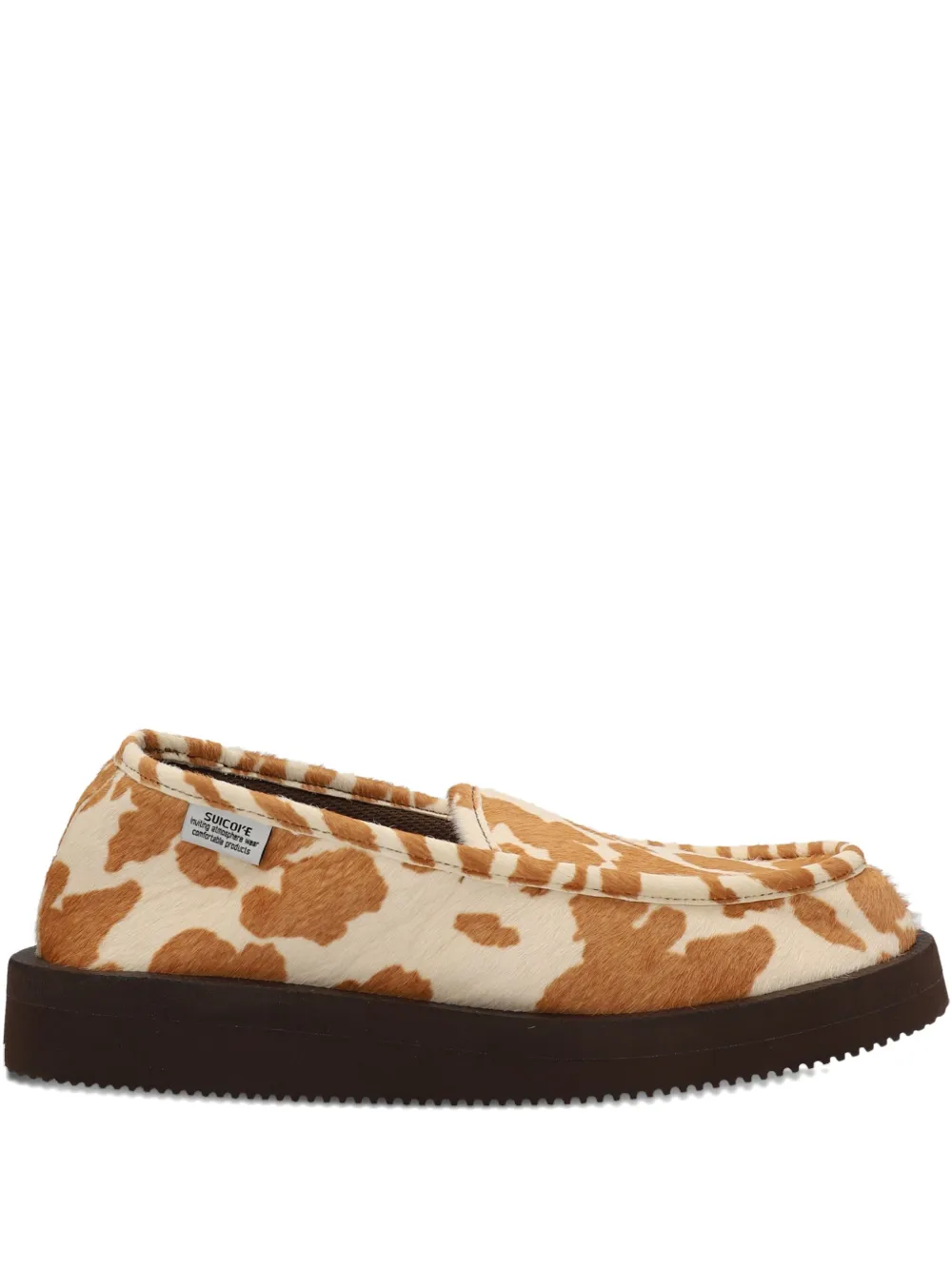 Suicoke VHL animal-print loafers Brown