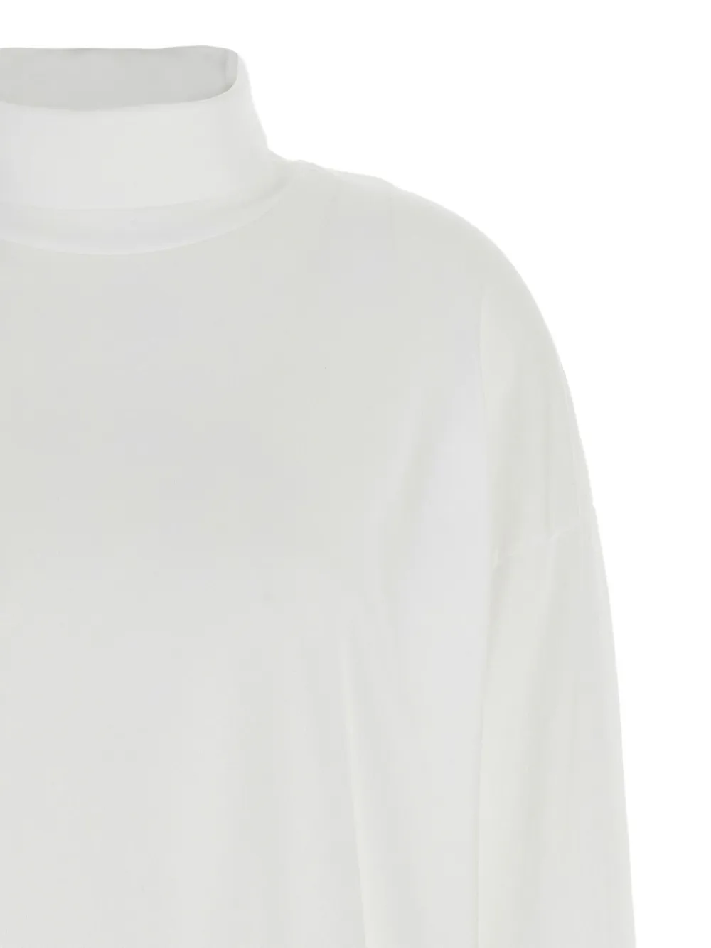 Haikure Ivy high-neck long-sleeve T-shirt Wit