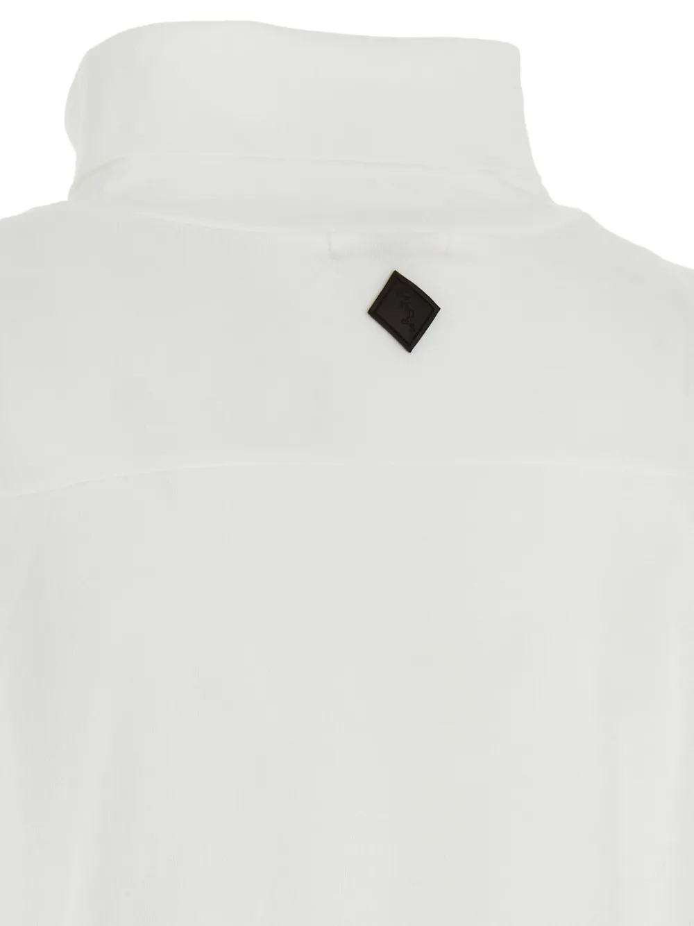 Haikure Ivy high-neck long-sleeve T-shirt Wit