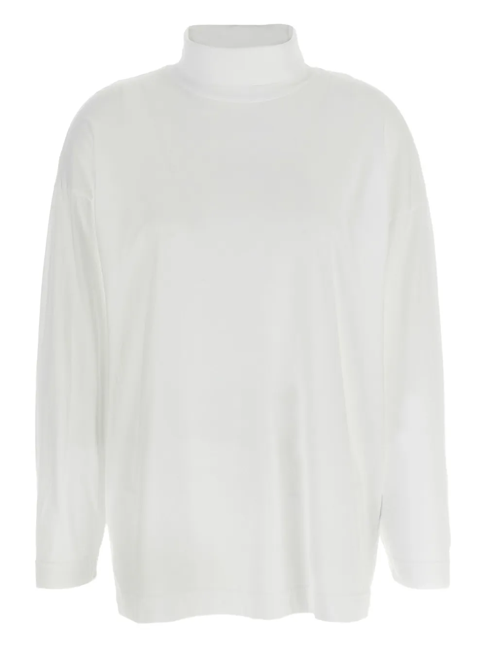 Haikure Ivy high-neck long-sleeve T-shirt Wit