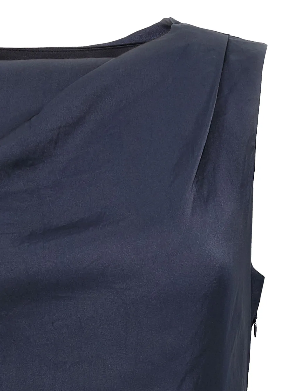 Theory draped midi dress Blauw
