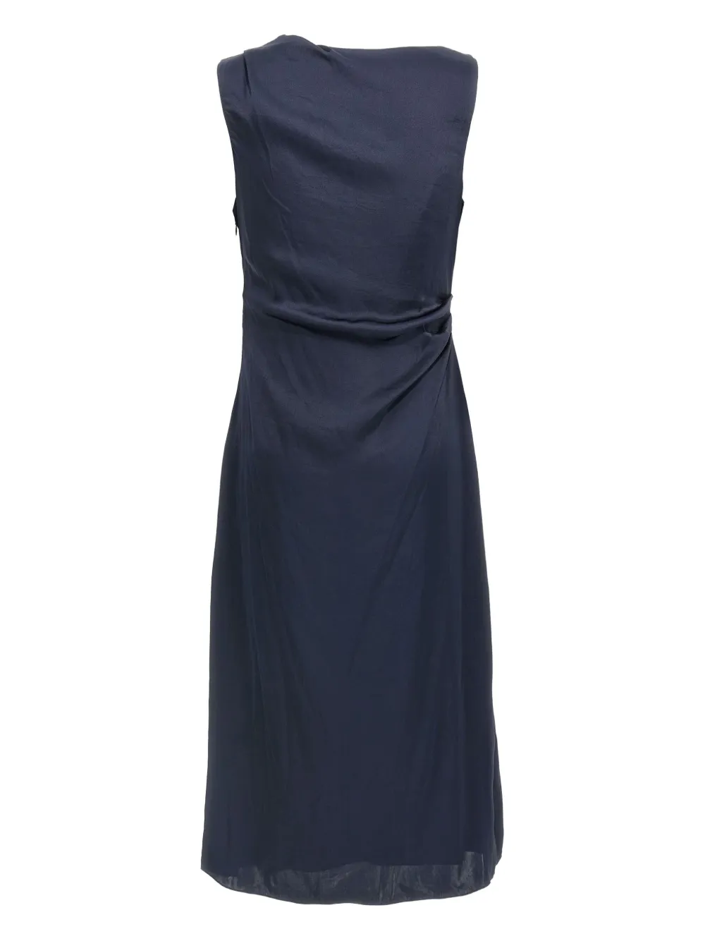 Theory draped midi dress Blauw