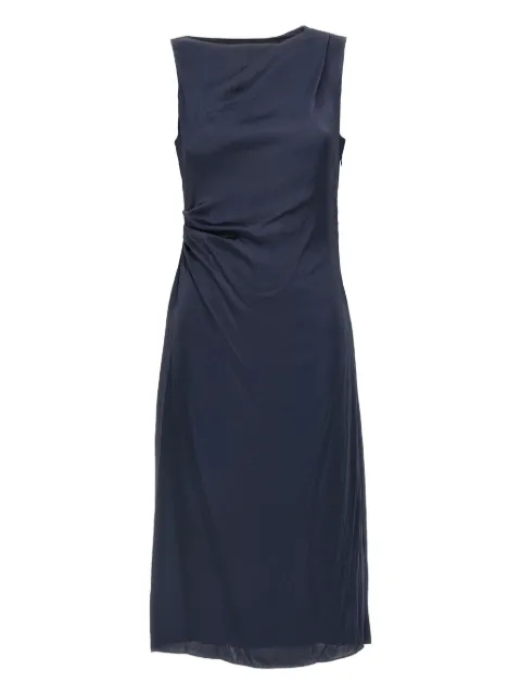 Theory draped midi dress