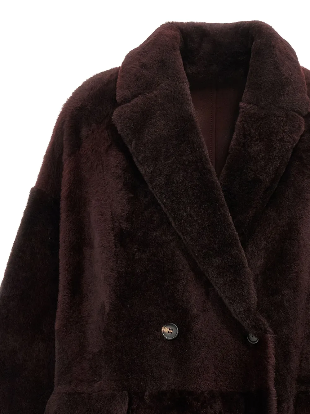 Brunello Cucinelli reversible shearling jacket Rood