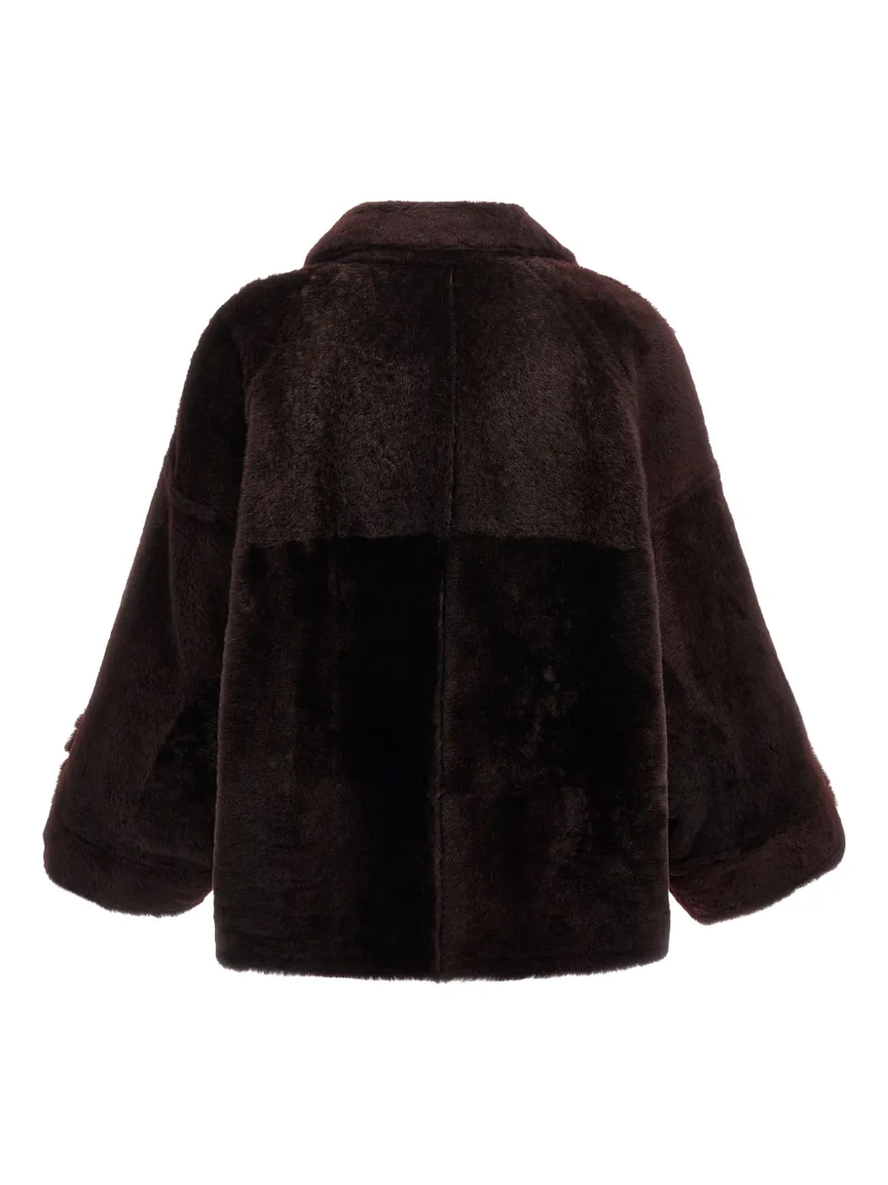 Brunello Cucinelli reversible shearling jacket Rood