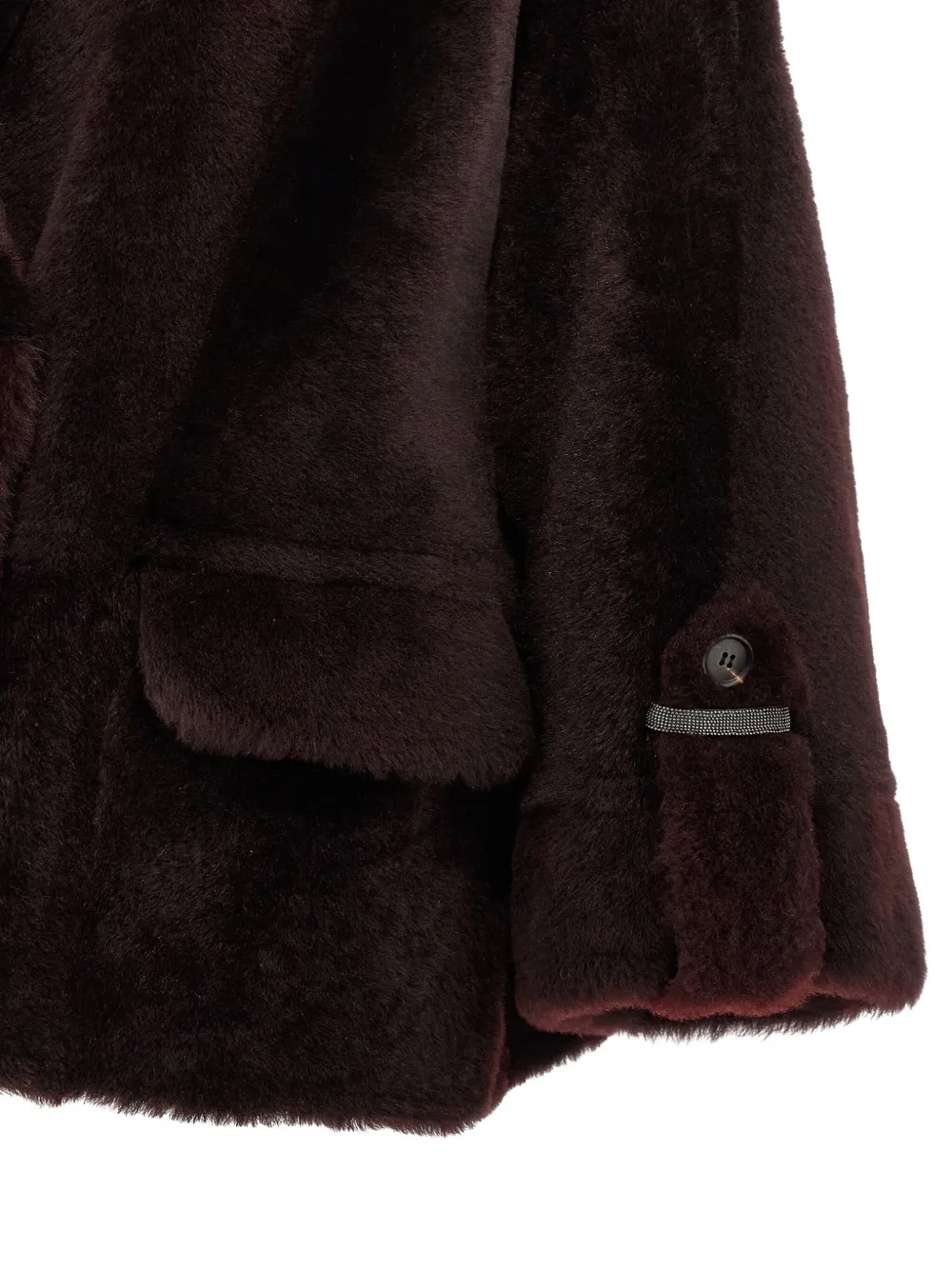 Brunello Cucinelli reversible shearling jacket Rood