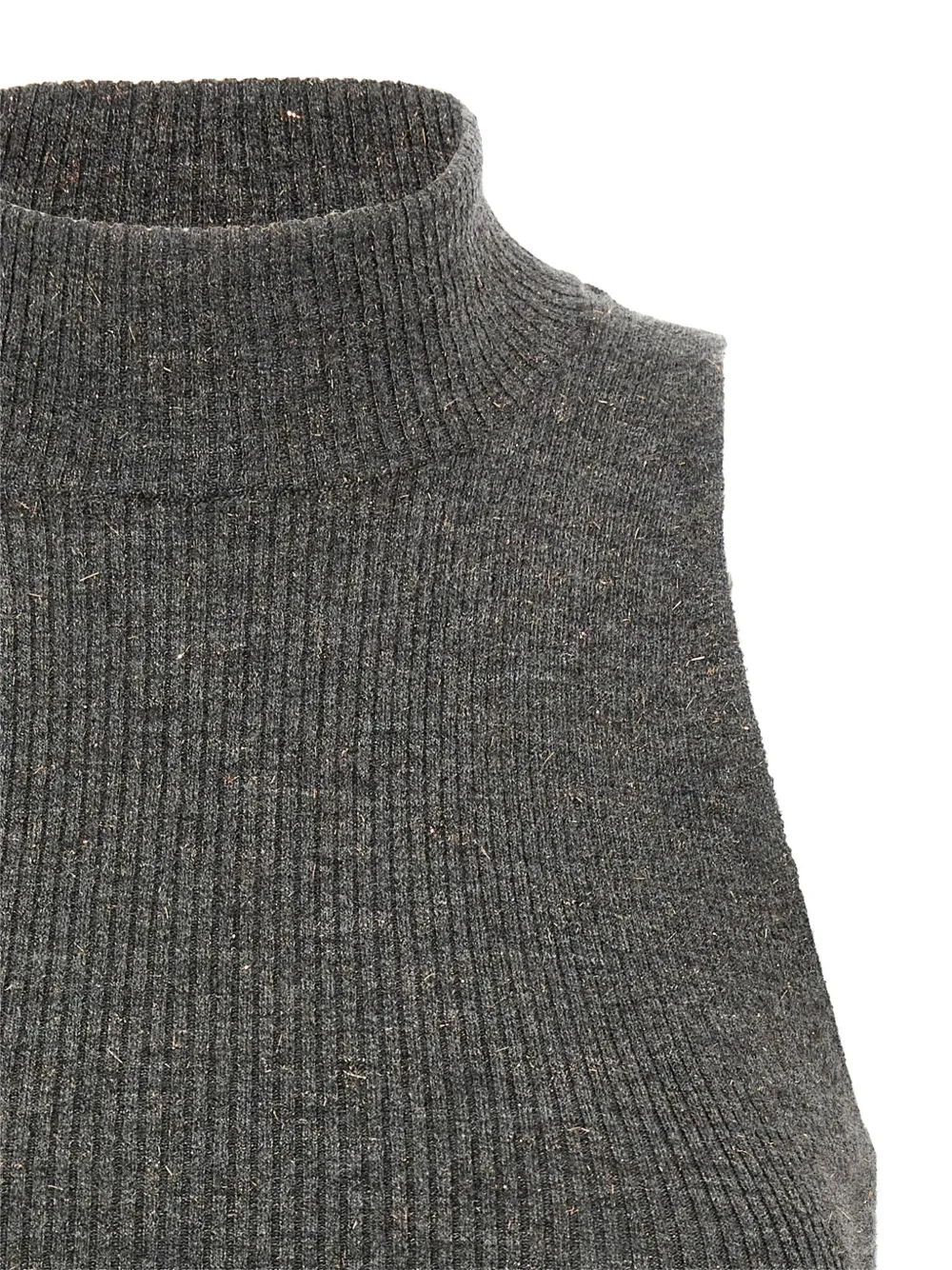 Brunello Cucinelli ribbed top Grijs