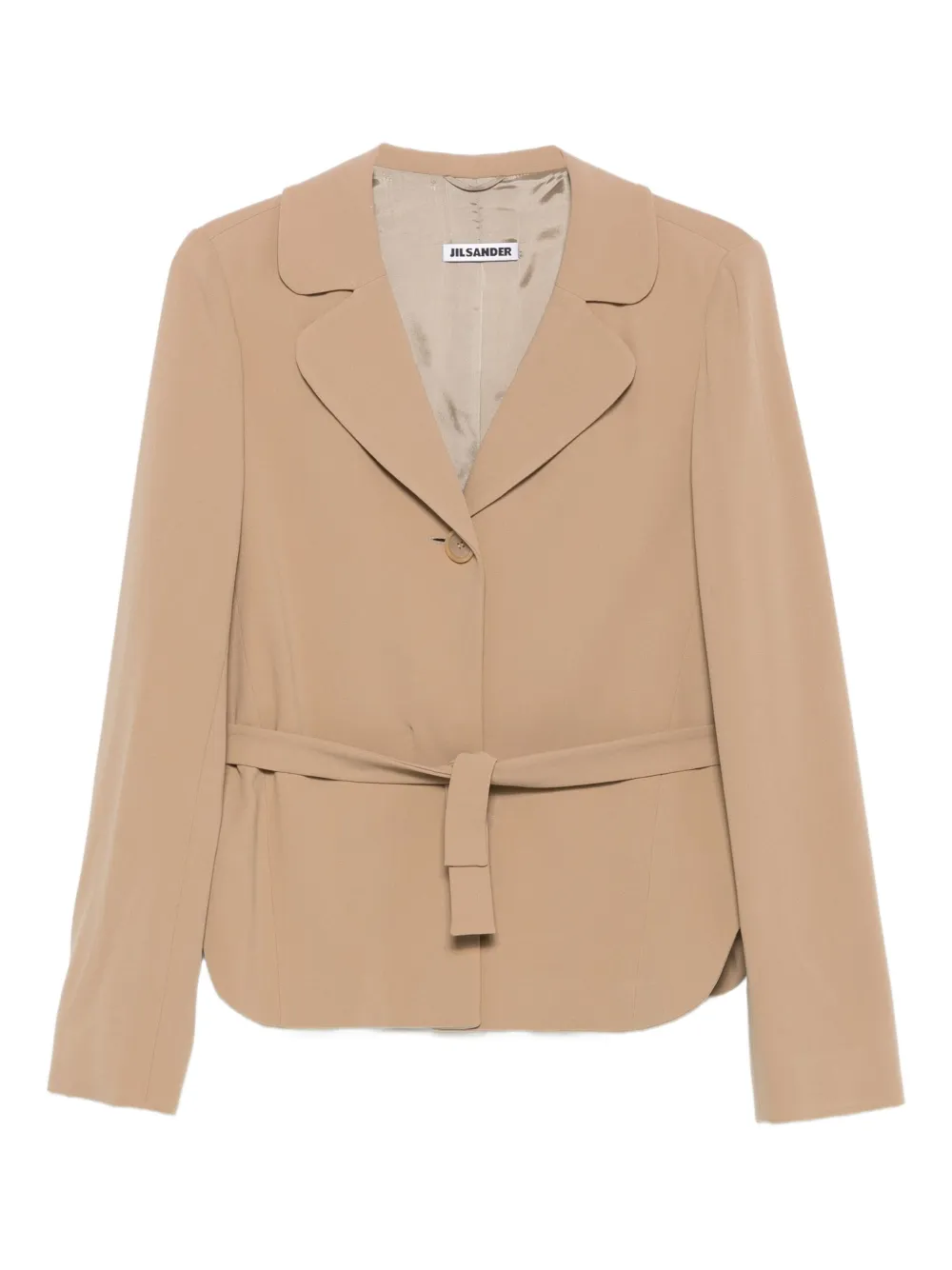 2000s belted wool-blend jacket