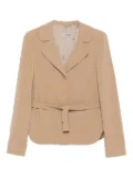 Jil Sander Pre-Owned 2000s belted wool-blend jacket - Neutrals
