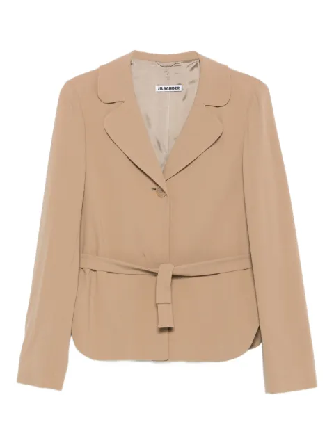 Jil Sander Pre-Owned 2000s belted wool-blend jacket