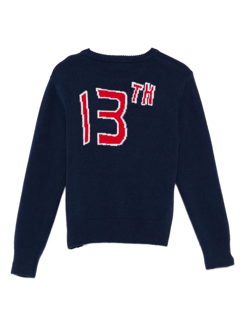 DSQUARED2 KIDS Trui met intarsia logo Blauw